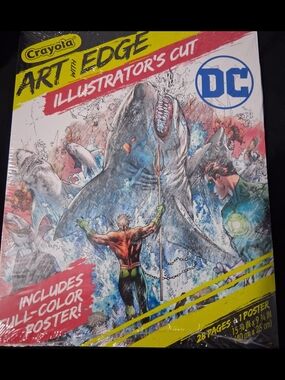 New Crayola DC Art with Edge Coloring Page Set